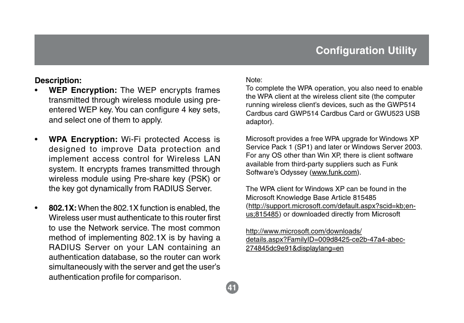 Configuration utility | IOGear GWA504 Manual User Manual | Page 44 / 85