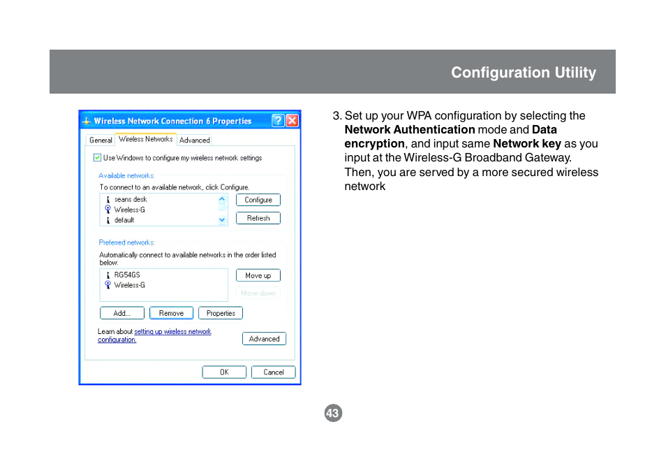 Configuration utility | IOGear GWA504 Manual User Manual | Page 46 / 85