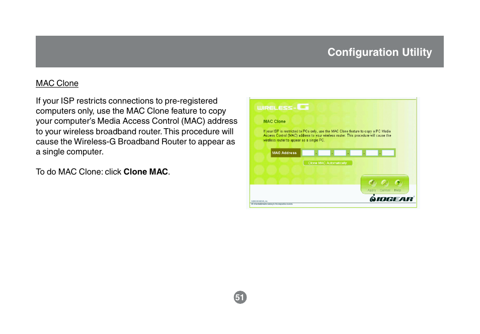 Configuration utility | IOGear GWA504 Manual User Manual | Page 54 / 85