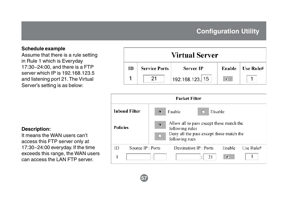 Configuration utility | IOGear GWA504 Manual User Manual | Page 60 / 85