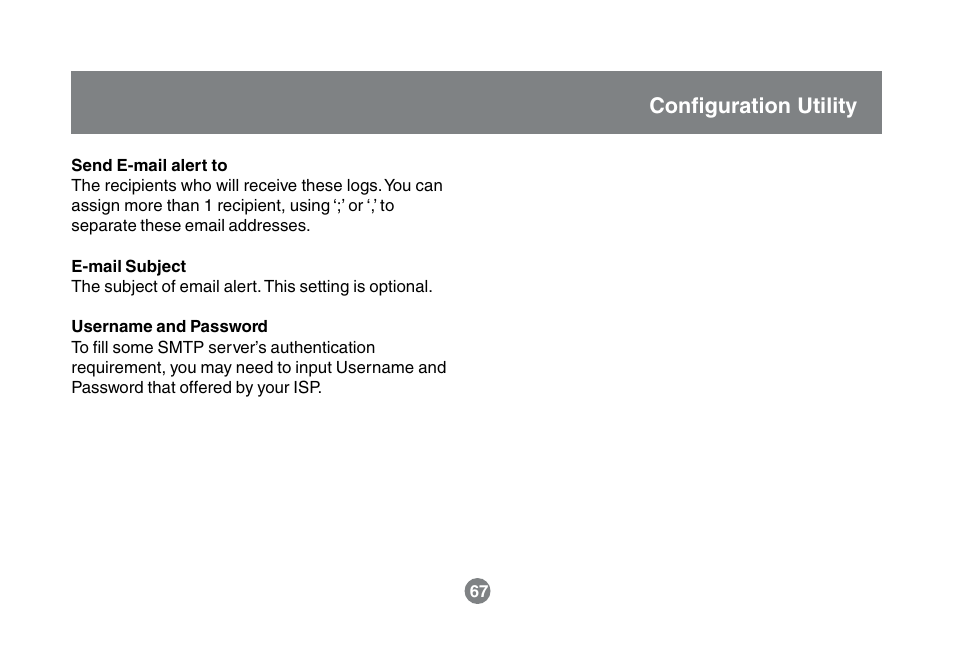 Configuration utility | IOGear GWA504 Manual User Manual | Page 70 / 85