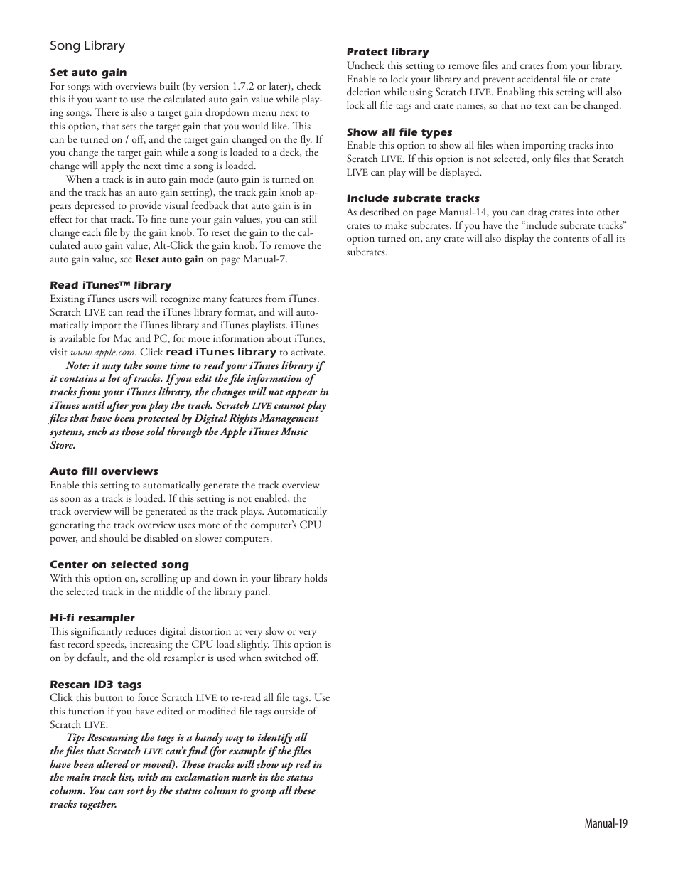 Rane Serato Scratch Live User Manual | Page 21 / 24