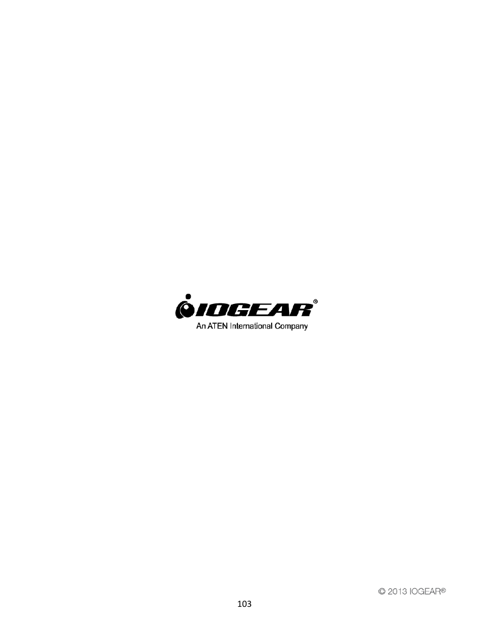 IOGear GWFRSDU Manual User Manual | Page 103 / 103