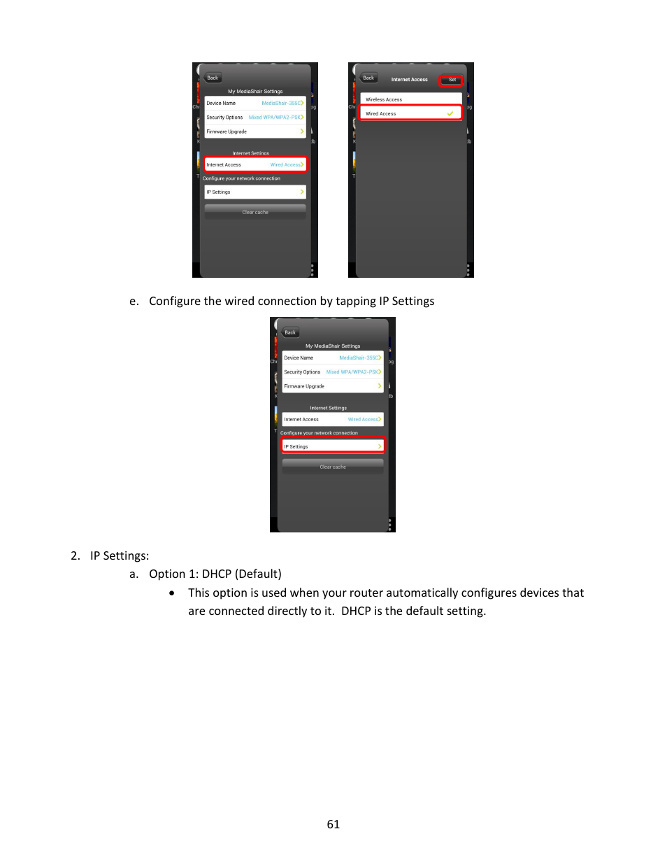 Ip settings | IOGear GWFRSDU Manual User Manual | Page 61 / 103