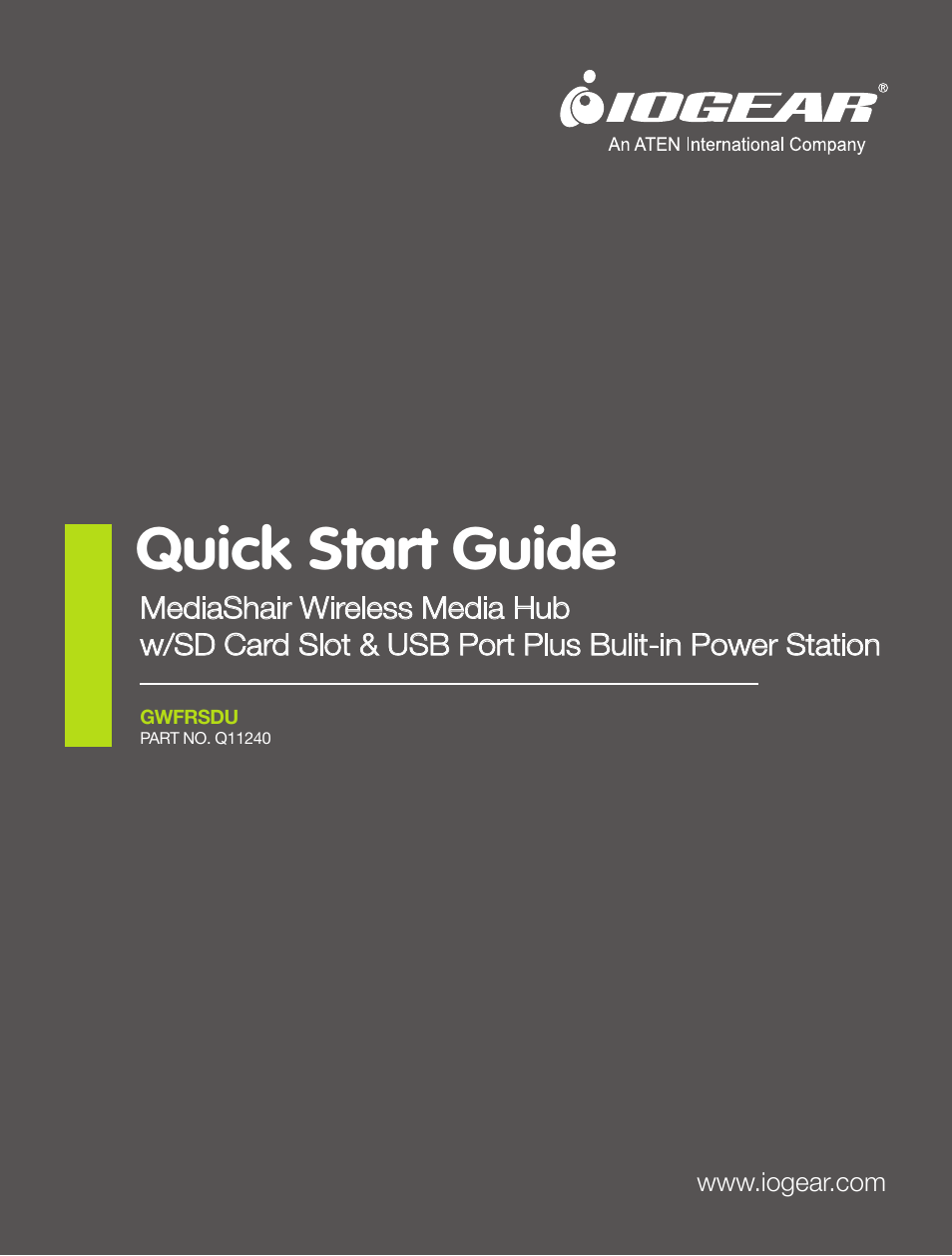 IOGear GWFRSDU Quick Start User Manual | 20 pages