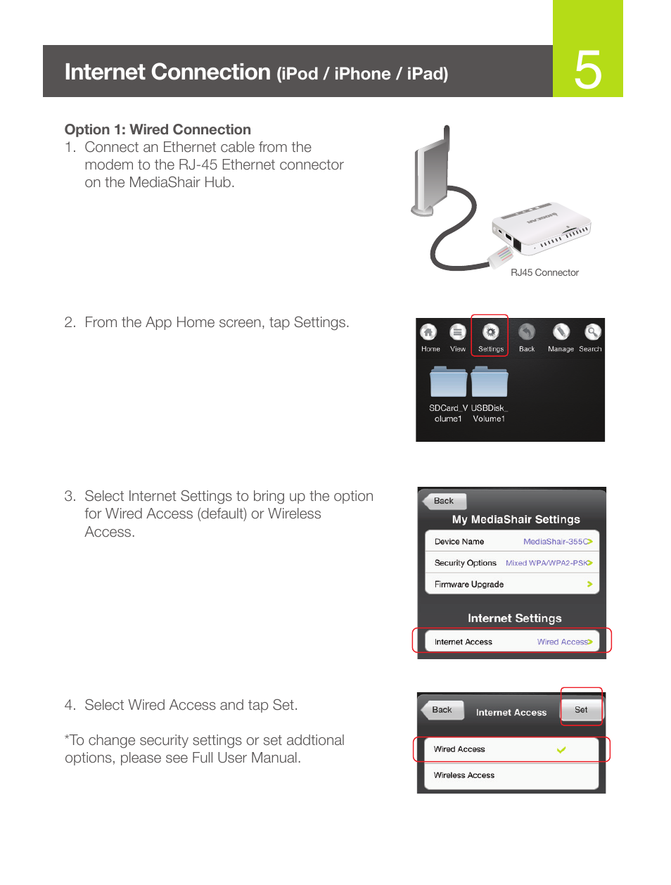 Internet connection | IOGear GWFRSDU Quick Start User Manual | Page 6 / 20