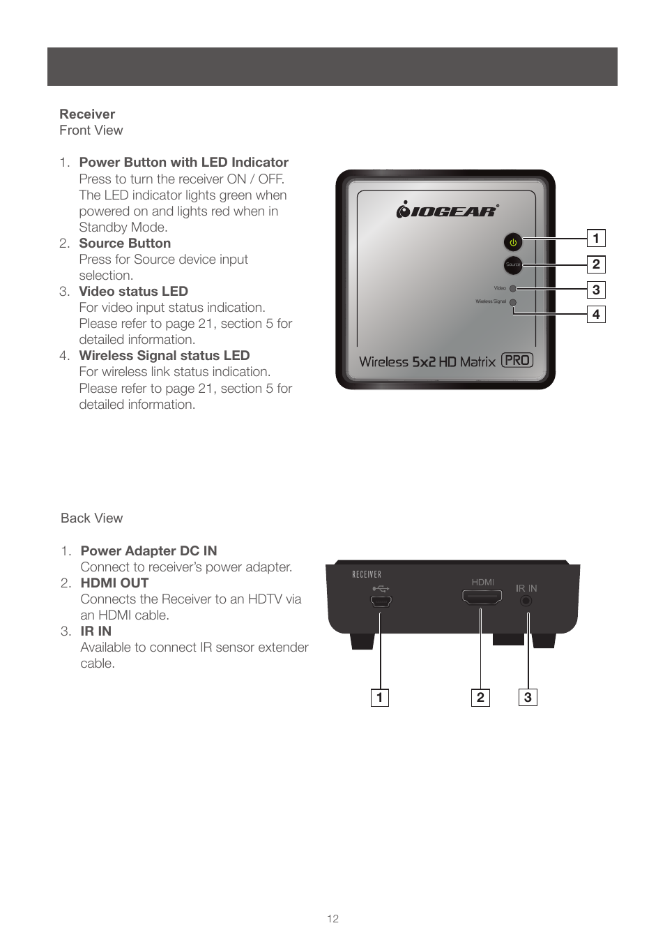 IOGear GWHDMS52MB User Manual | Page 12 / 32