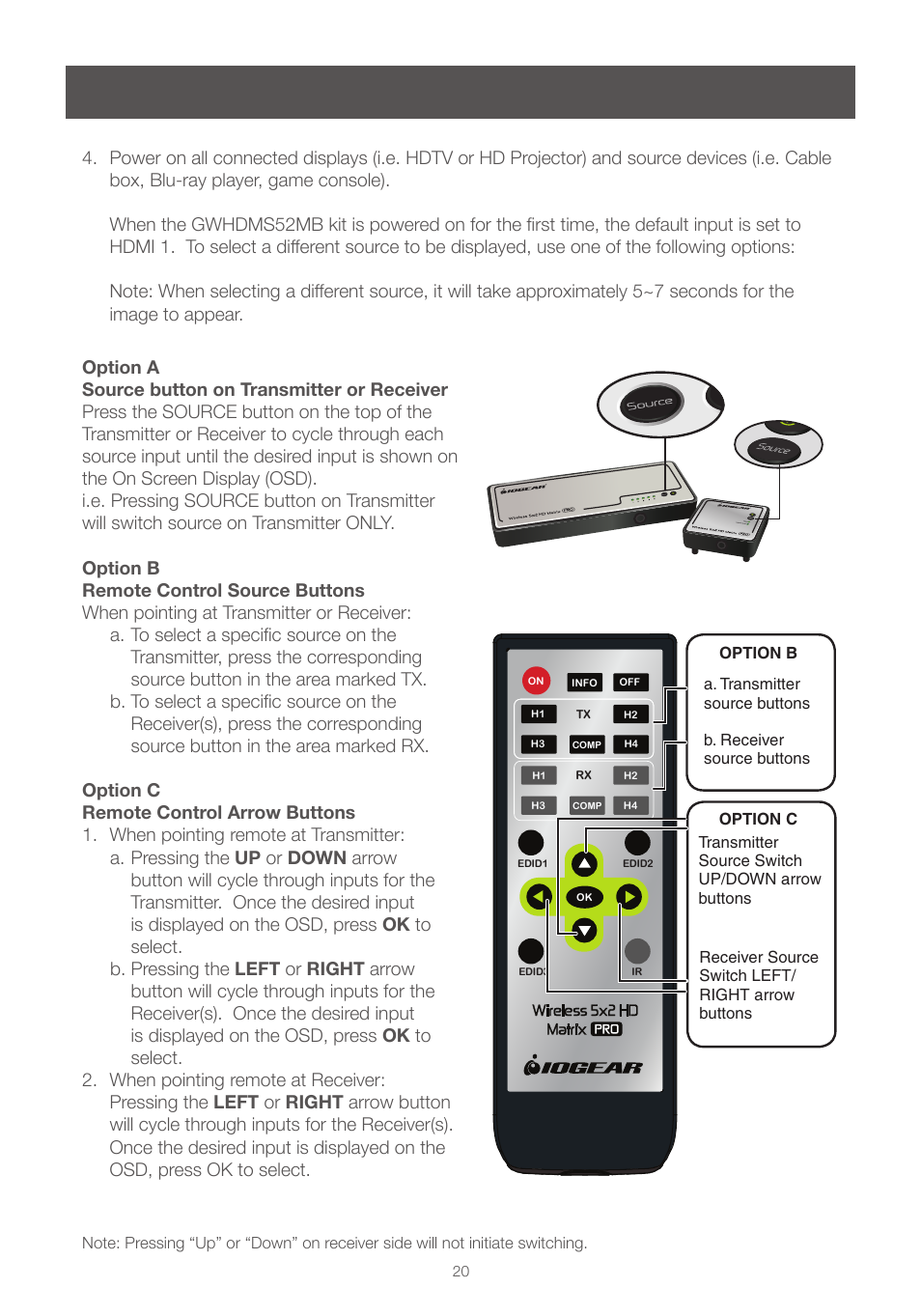 IOGear GWHDMS52MB User Manual | Page 20 / 32