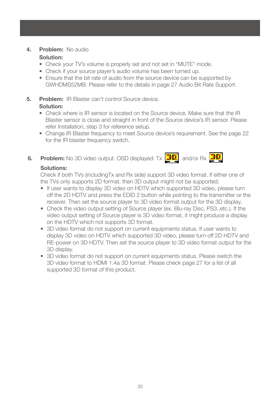 IOGear GWHDMS52MB User Manual | Page 30 / 32