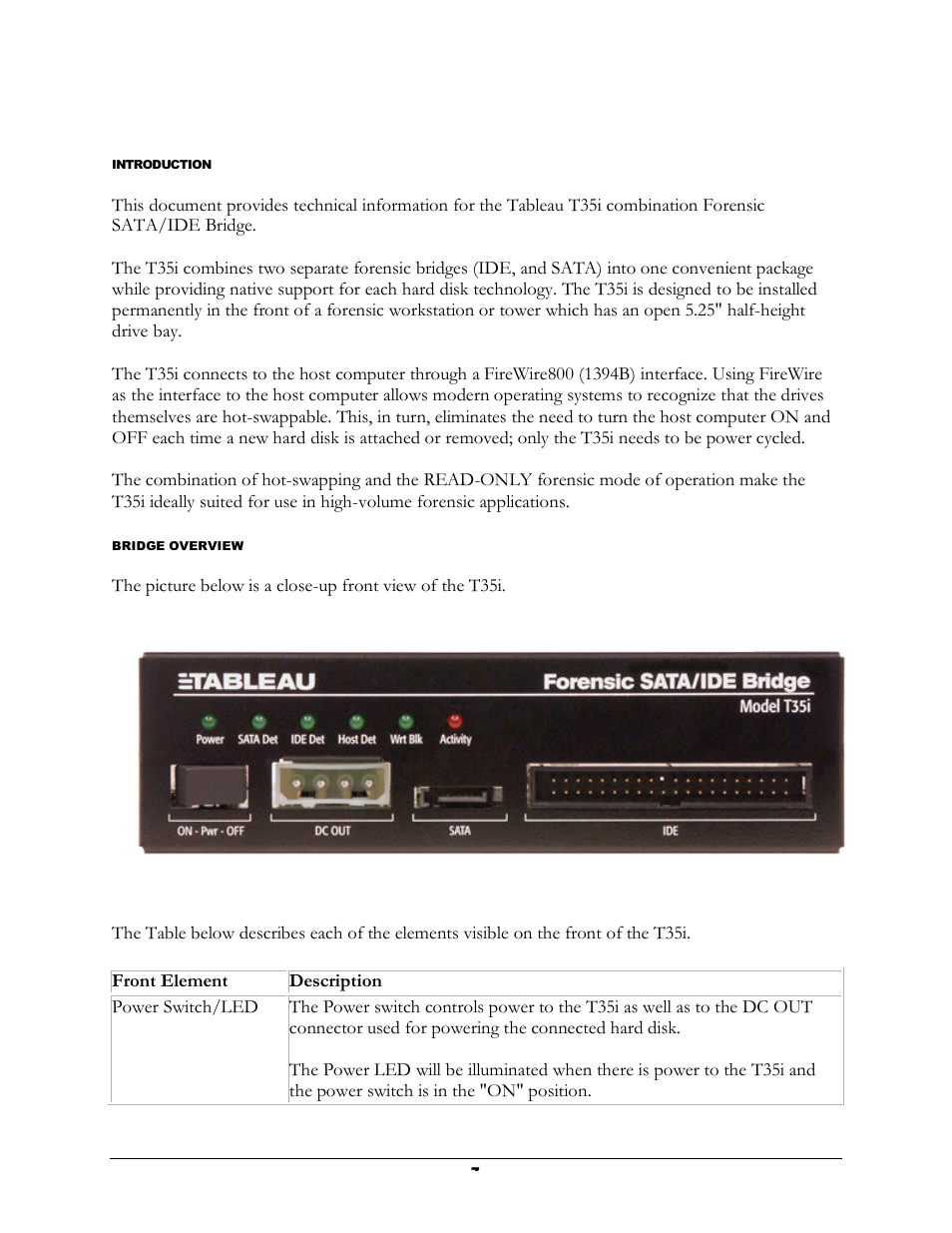Forensic Computers Tableau T35i SATA/IDE Bridge User Manual | Page 8 / 15