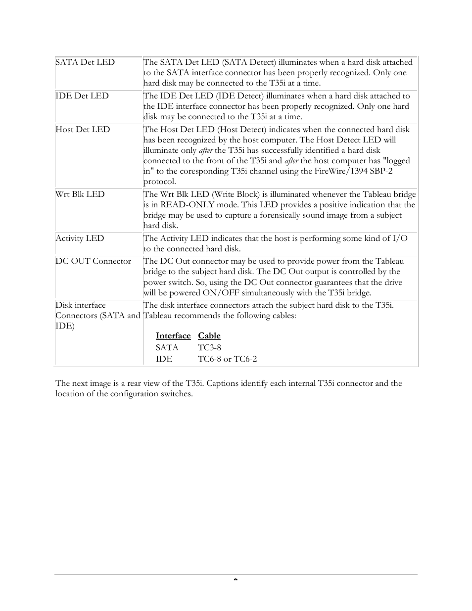 Forensic Computers Tableau T35i SATA/IDE Bridge User Manual | Page 9 / 15