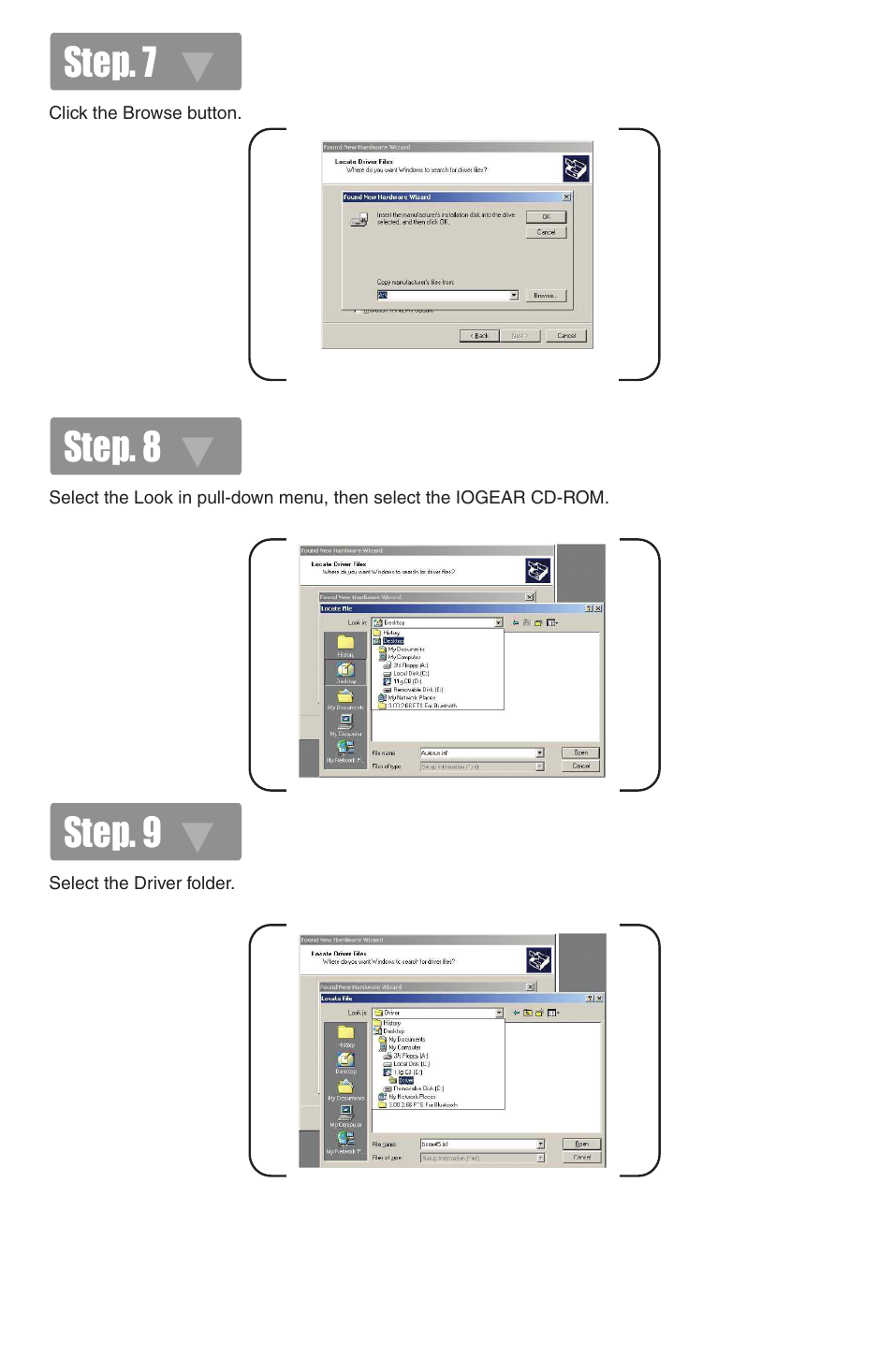Step. 7, Step. 8, Step. 9 | IOGear GWP511 Quick Start User Manual | Page 5 / 8