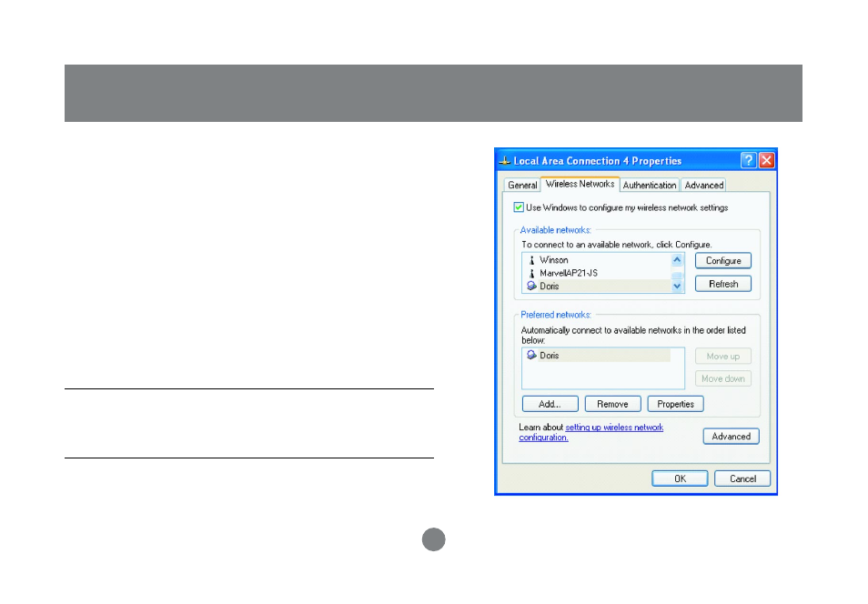 Winxp zero configuration utility | IOGear GWP512 Manual User Manual | Page 60 / 84