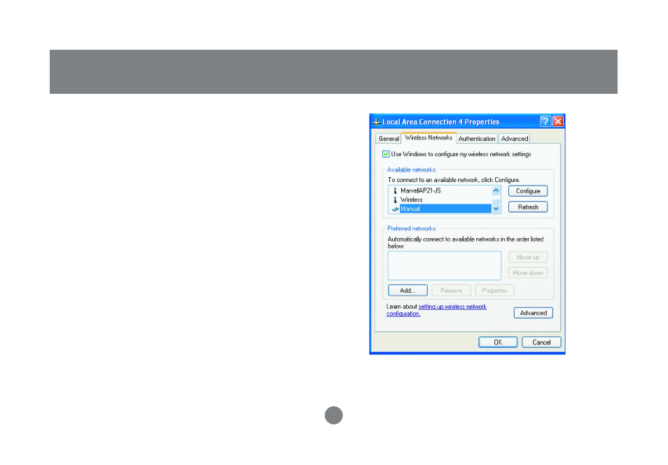 Winxp zero configuration utility | IOGear GWP512 Manual User Manual | Page 65 / 84