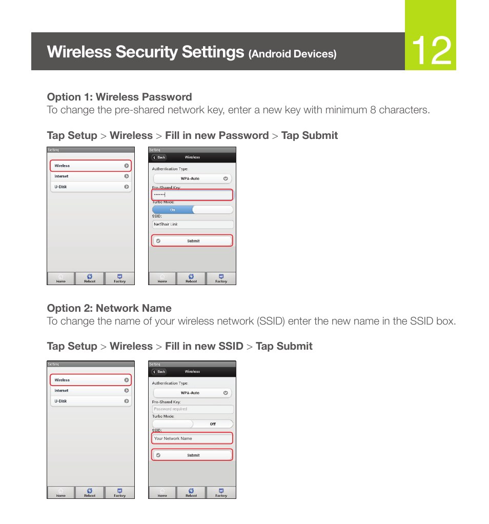 Wireless security settings | IOGear GWRH1 User Manual | Page 13 / 20