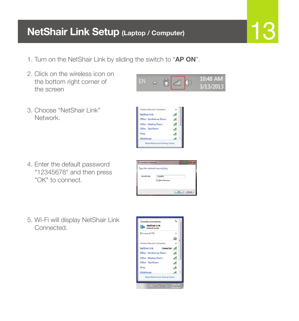 Netshair link setup | IOGear GWRH1 User Manual | Page 14 / 20