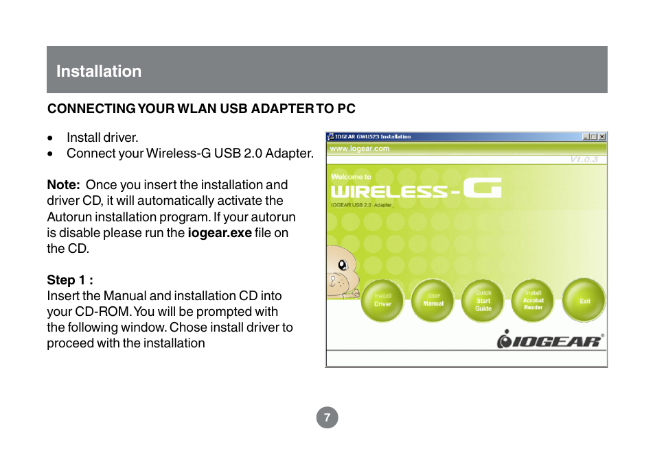 Installation | IOGear GWU523 User Manual | Page 10 / 44