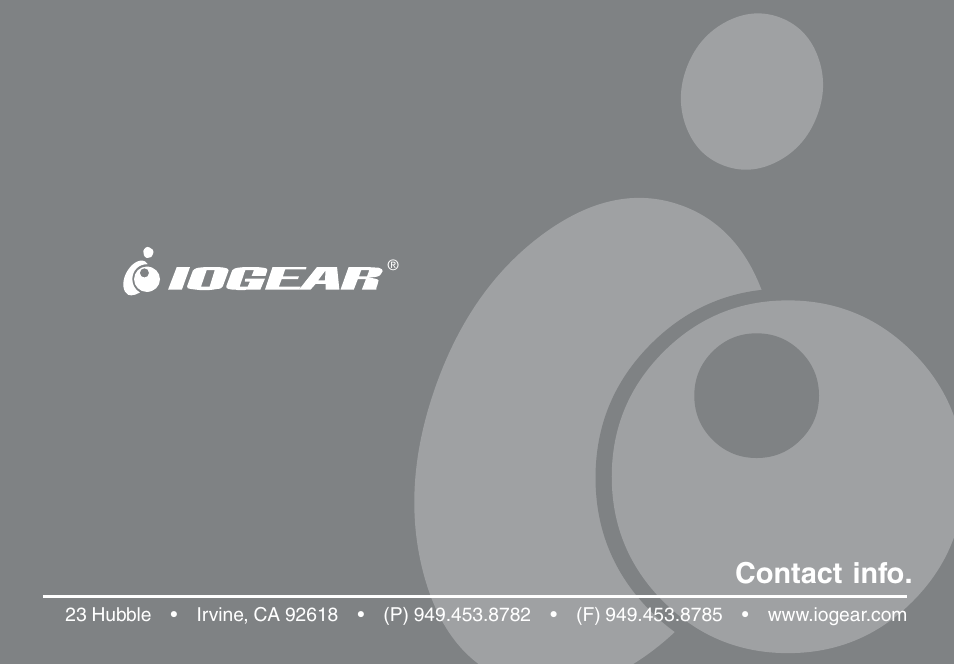 Contact info | IOGear GWU523 User Manual | Page 44 / 44