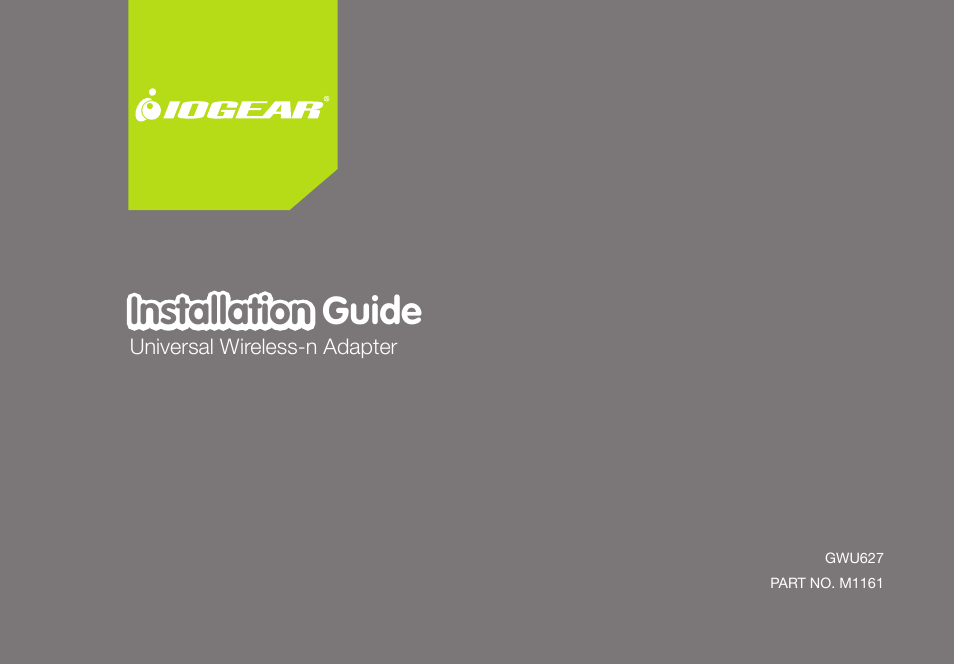 IOGear GWU627W6 User Manual | 52 pages