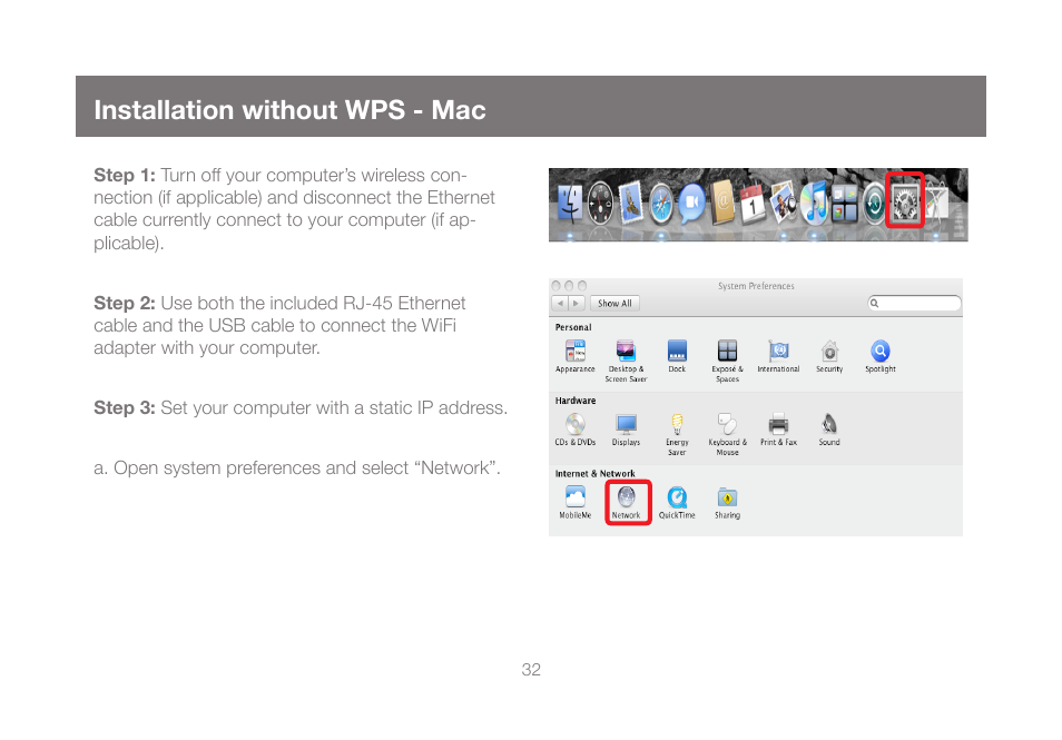 Installation without wps - mac | IOGear GWU627W6 User Manual | Page 32 / 52
