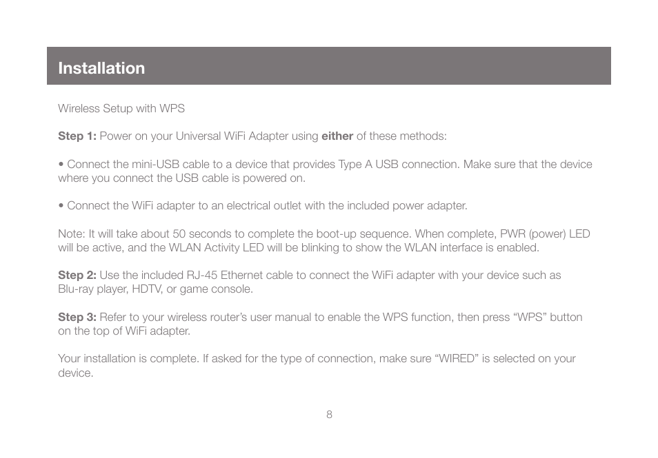 Installation | IOGear GWU627W6 User Manual | Page 8 / 52