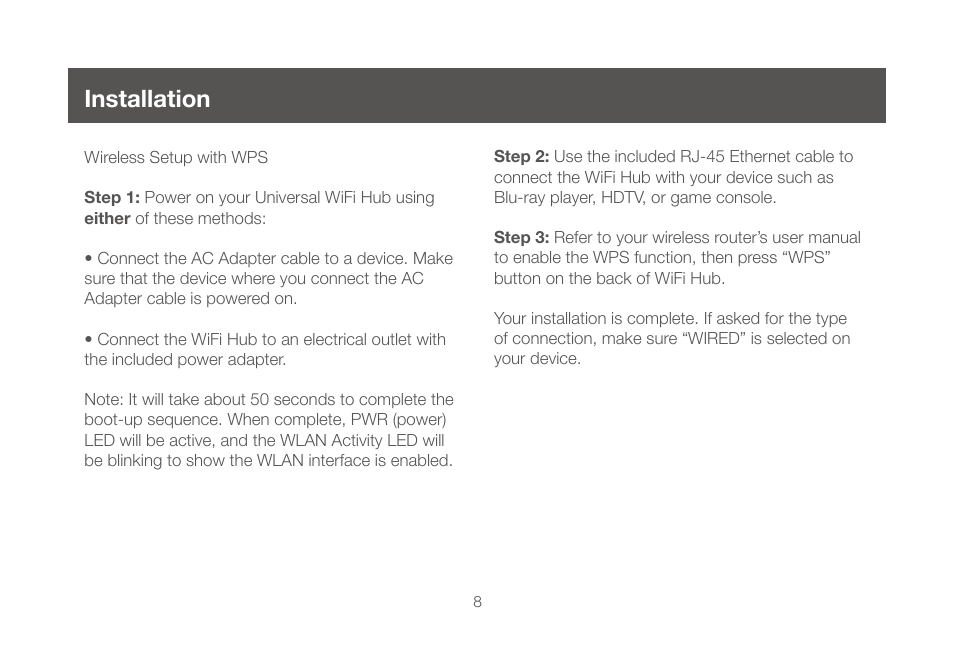 Installation | IOGear GWU647 User Manual | Page 8 / 52