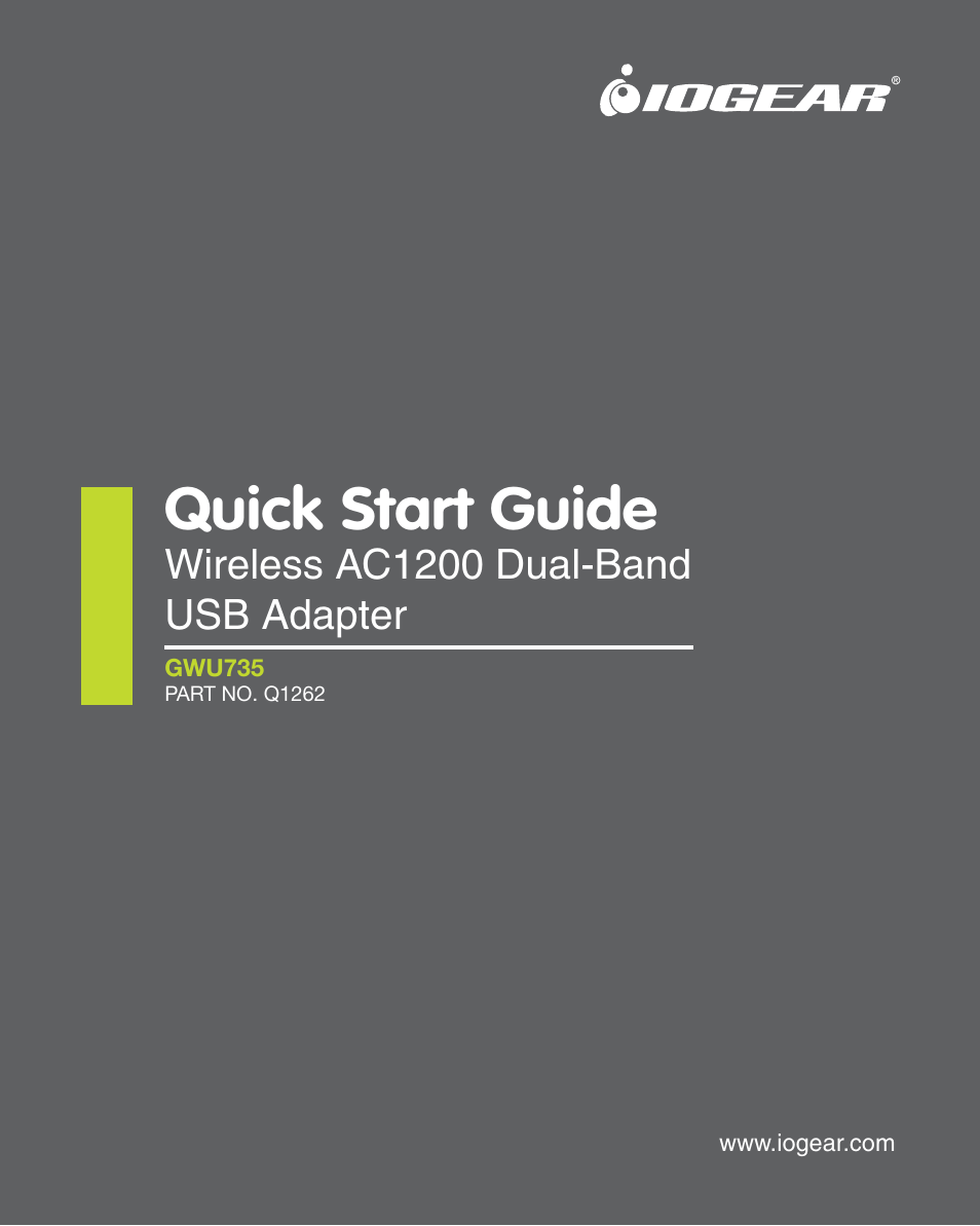IOGear GWU735 User Manual | 30 pages
