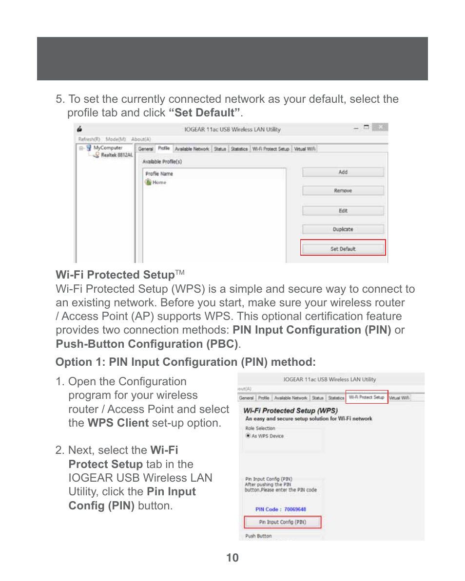 IOGear GWU735 User Manual | Page 10 / 30