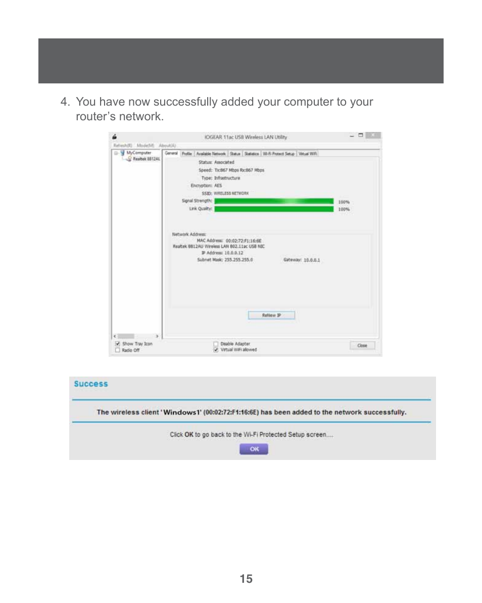 IOGear GWU735 User Manual | Page 15 / 30
