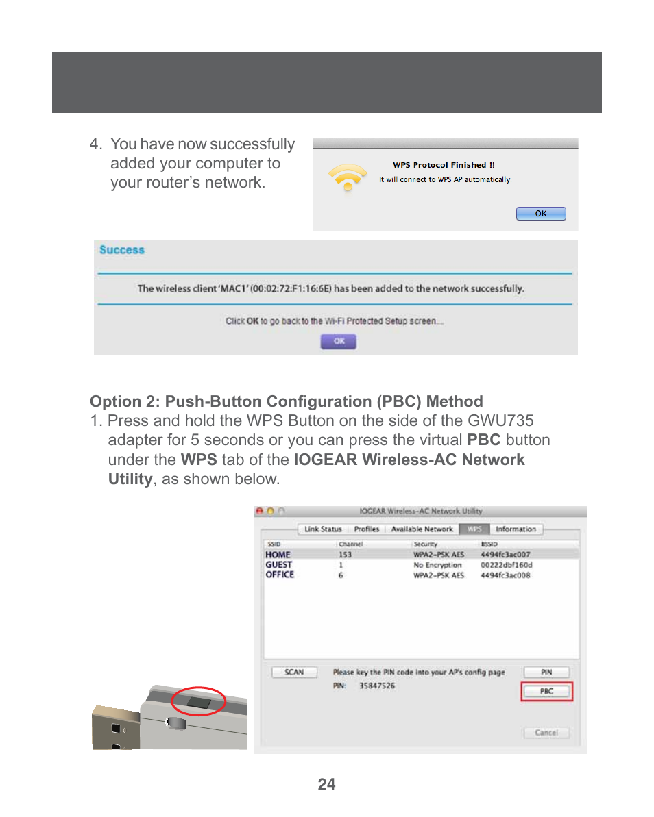 IOGear GWU735 User Manual | Page 24 / 30