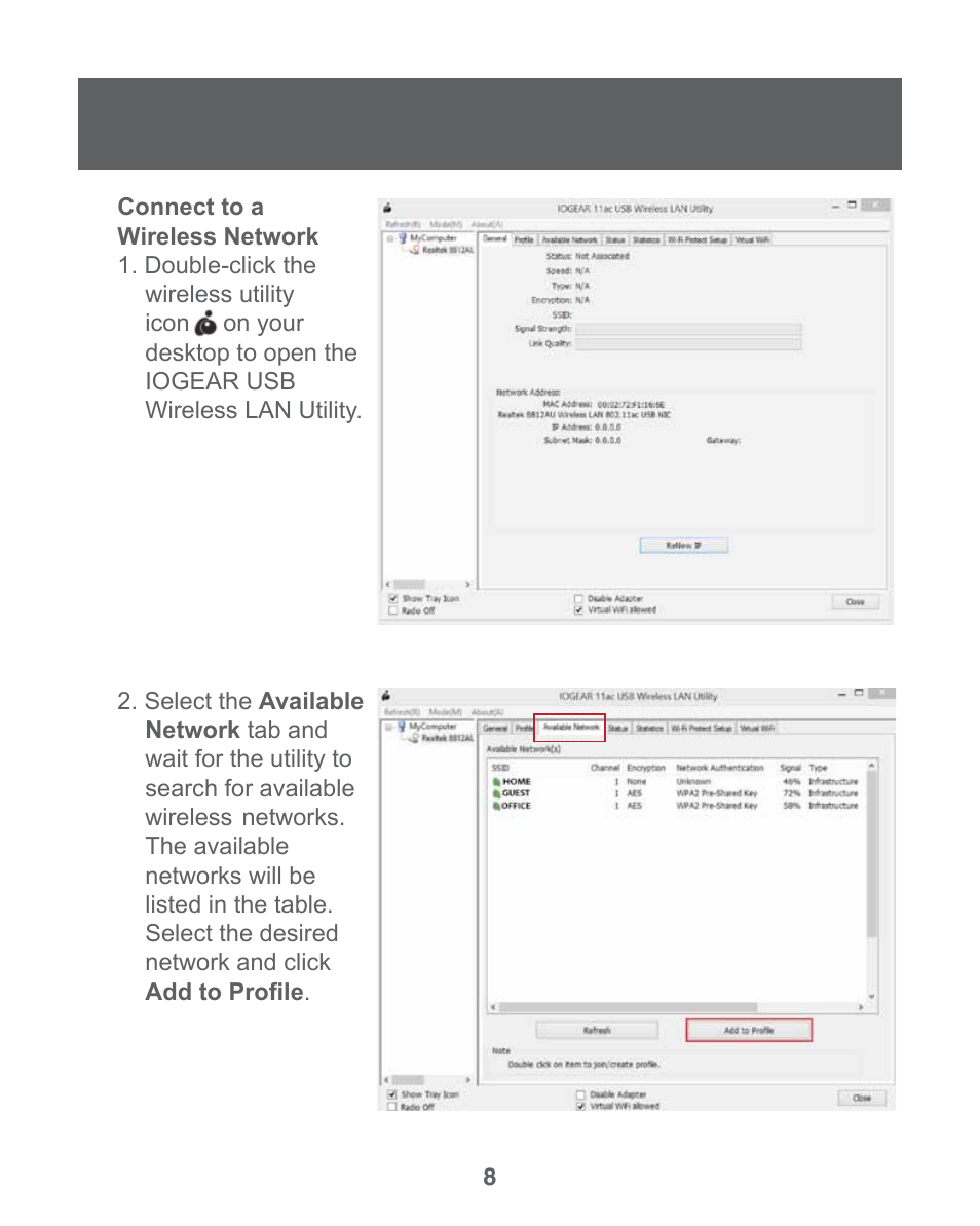 IOGear GWU735 User Manual | Page 8 / 30