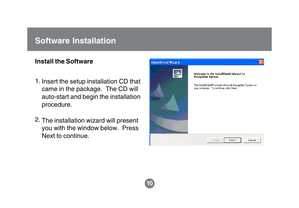 Software installation | IOGear GBGPS201 User Manual | Page 10 / 118