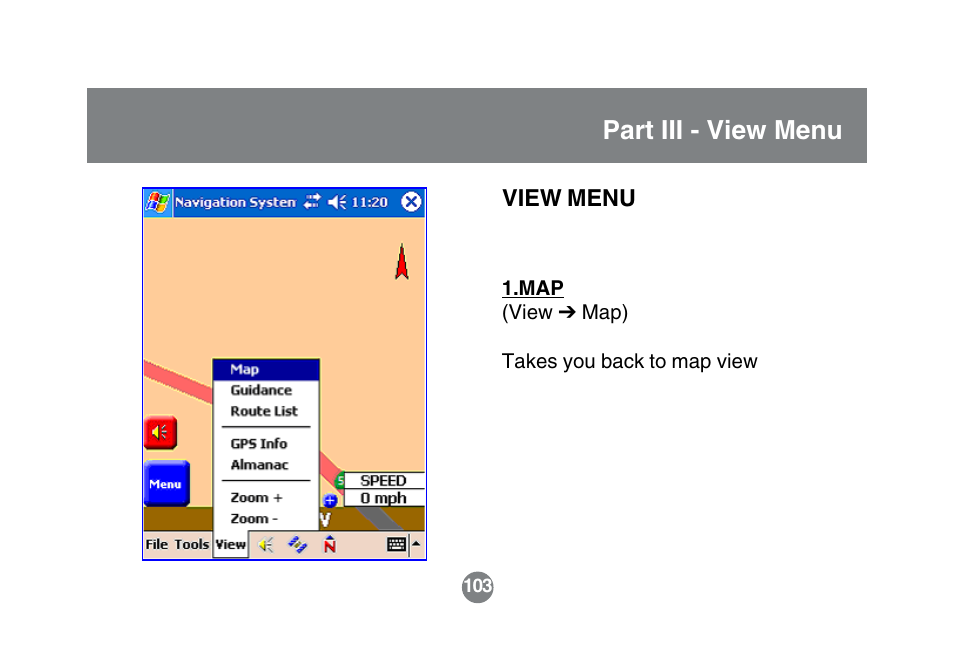 Part iii - view menu | IOGear GBGPS201 User Manual | Page 103 / 118