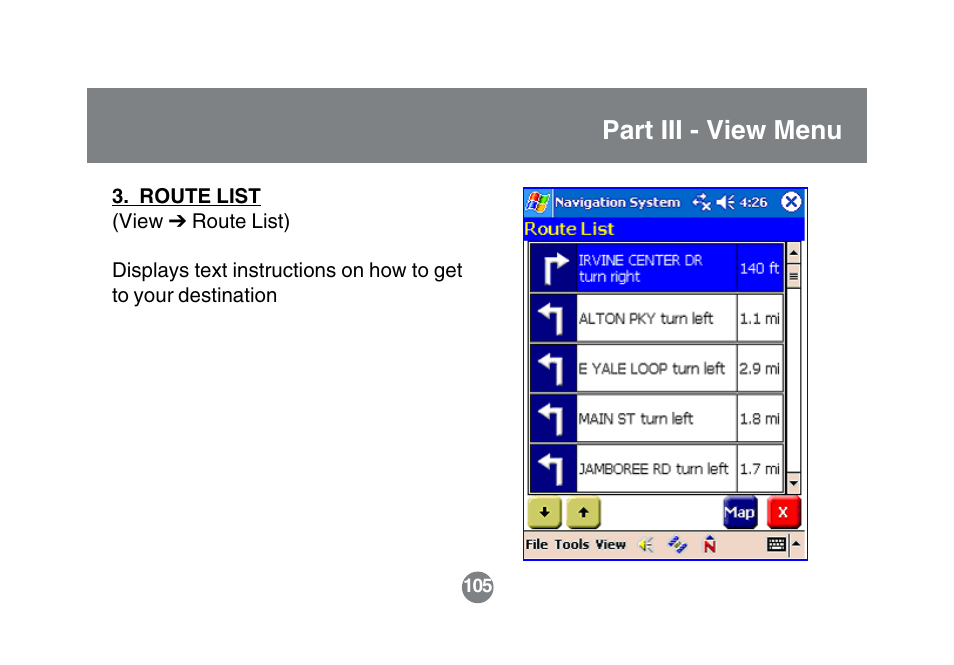 Part iii - view menu | IOGear GBGPS201 User Manual | Page 105 / 118