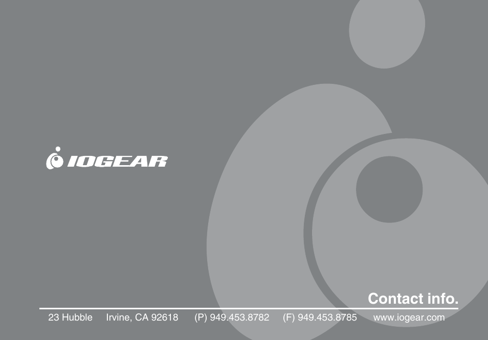 Contact info | IOGear GBGPS201 User Manual | Page 118 / 118
