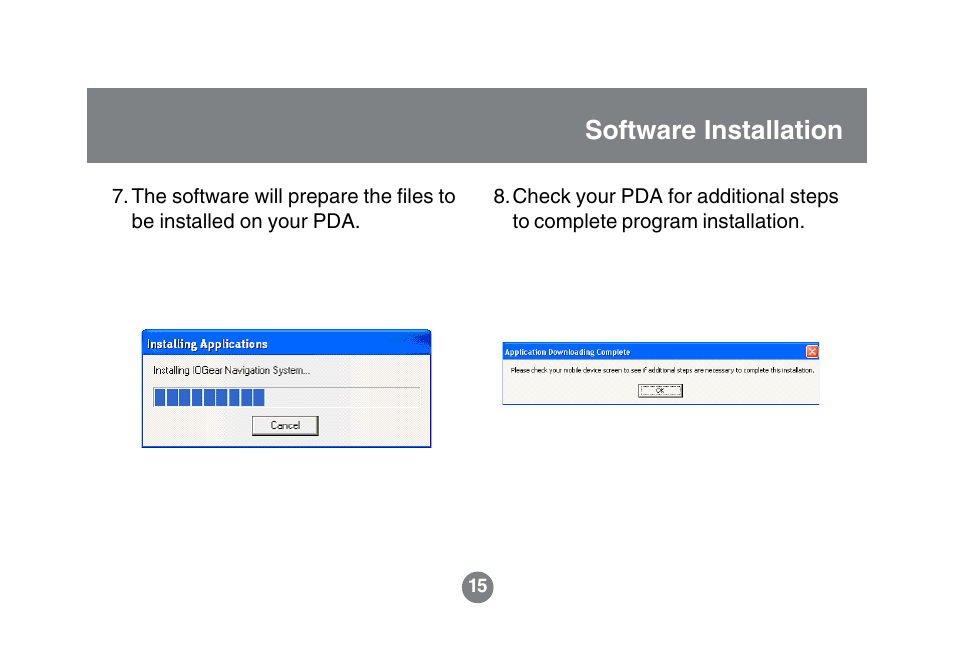 Software installation | IOGear GBGPS201 User Manual | Page 15 / 118