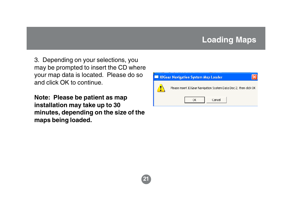 Loading maps | IOGear GBGPS201 User Manual | Page 21 / 118