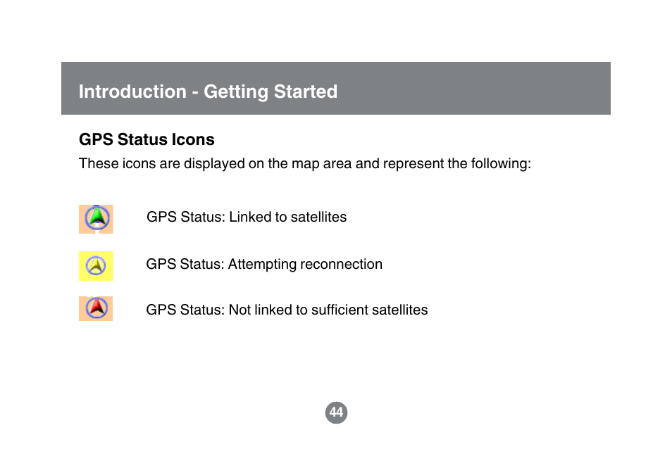 Introduction - getting started | IOGear GBGPS201 User Manual | Page 44 / 118