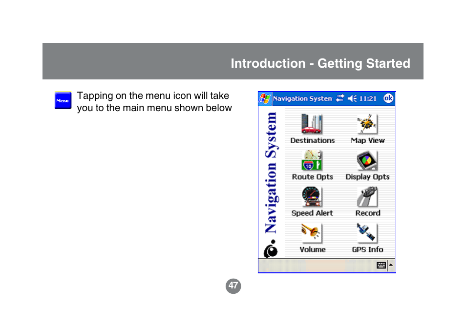 Introduction - getting started | IOGear GBGPS201 User Manual | Page 47 / 118