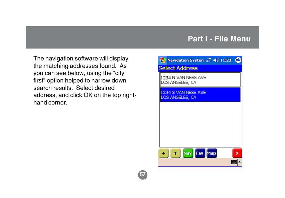 Part i - file menu | IOGear GBGPS201 User Manual | Page 57 / 118