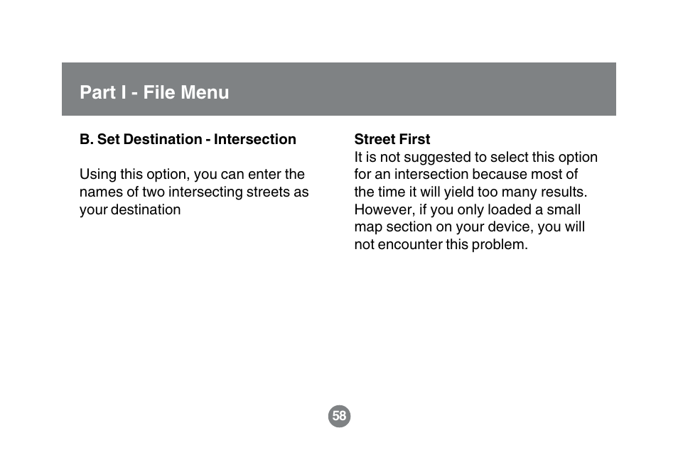 Part i - file menu | IOGear GBGPS201 User Manual | Page 58 / 118
