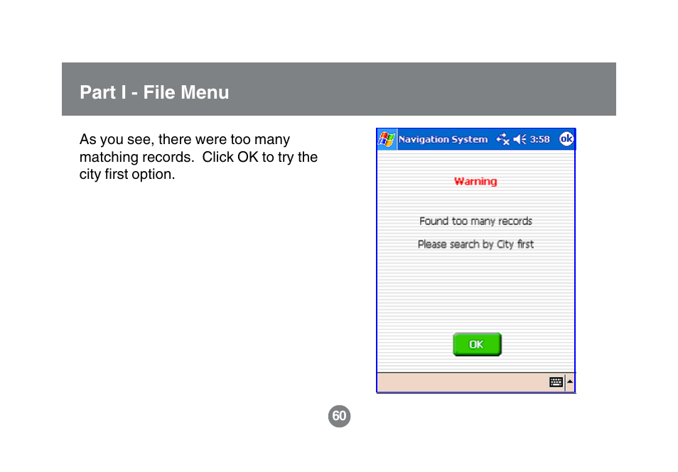Part i - file menu | IOGear GBGPS201 User Manual | Page 60 / 118