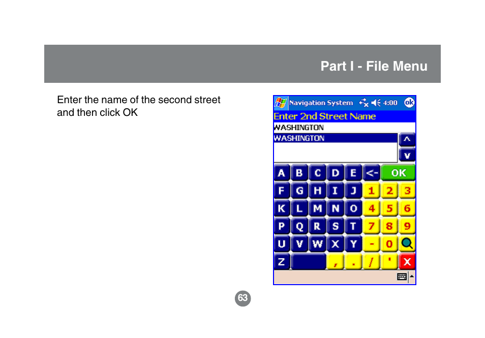 Part i - file menu | IOGear GBGPS201 User Manual | Page 63 / 118