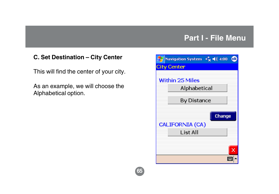 Part i - file menu | IOGear GBGPS201 User Manual | Page 65 / 118