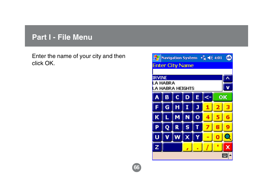Part i - file menu | IOGear GBGPS201 User Manual | Page 66 / 118