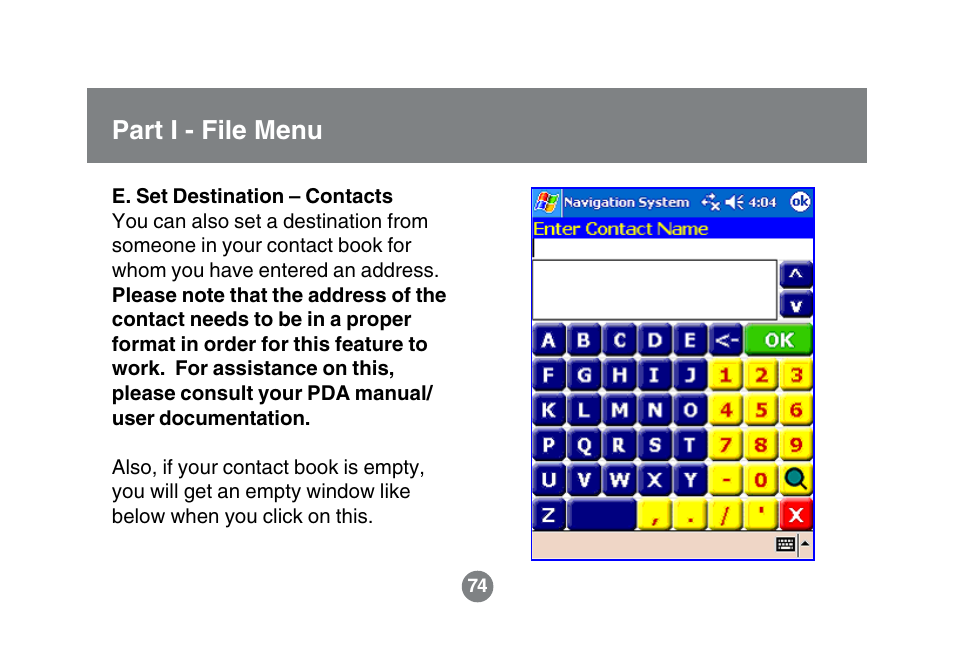 Part i - file menu | IOGear GBGPS201 User Manual | Page 74 / 118