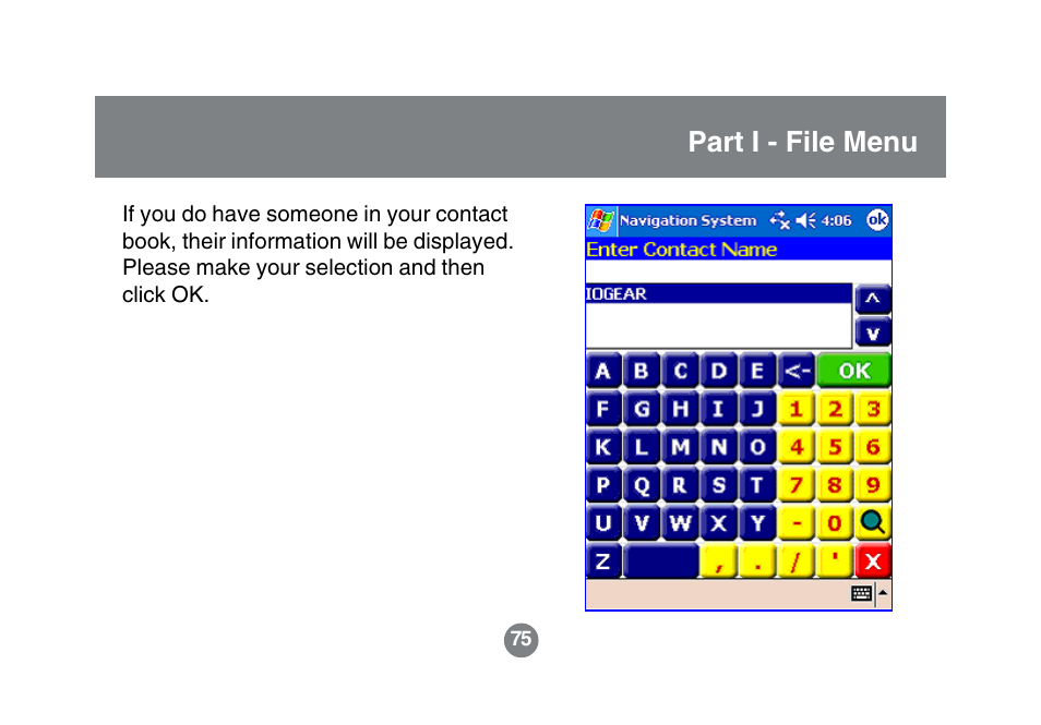 Part i - file menu | IOGear GBGPS201 User Manual | Page 75 / 118