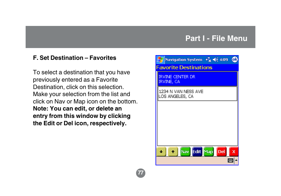 Part i - file menu | IOGear GBGPS201 User Manual | Page 77 / 118