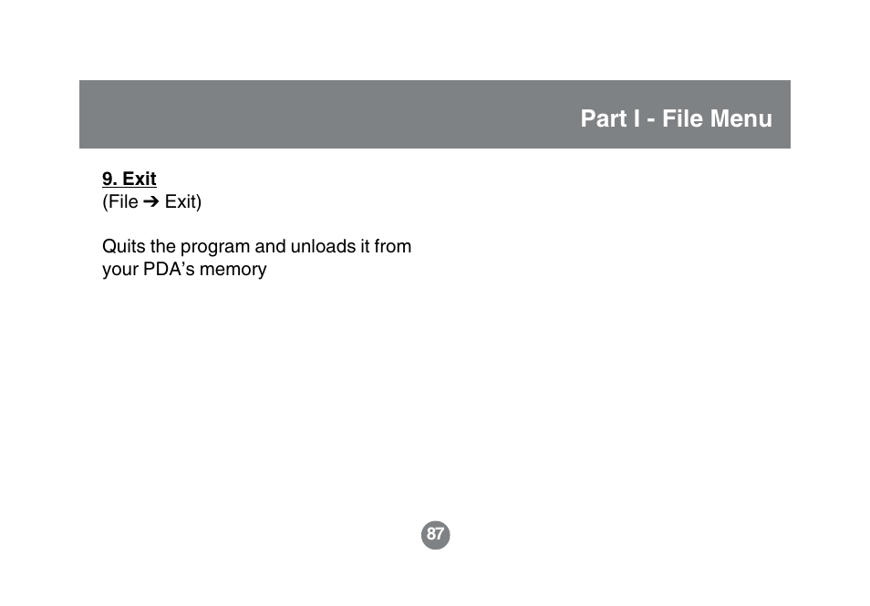 Part i - file menu | IOGear GBGPS201 User Manual | Page 87 / 118