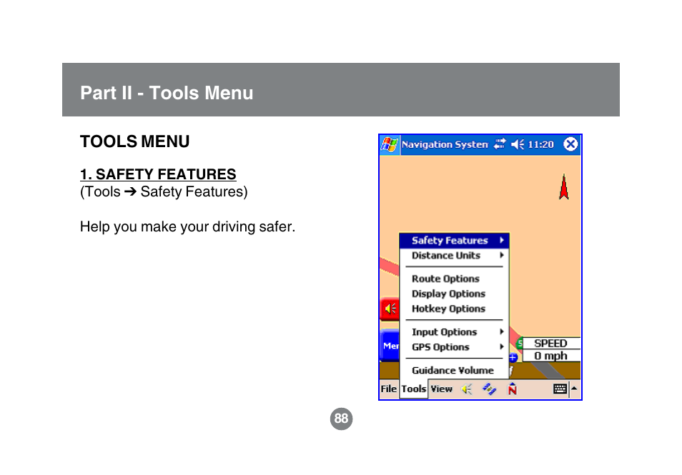 Part ii - tools menu | IOGear GBGPS201 User Manual | Page 88 / 118
